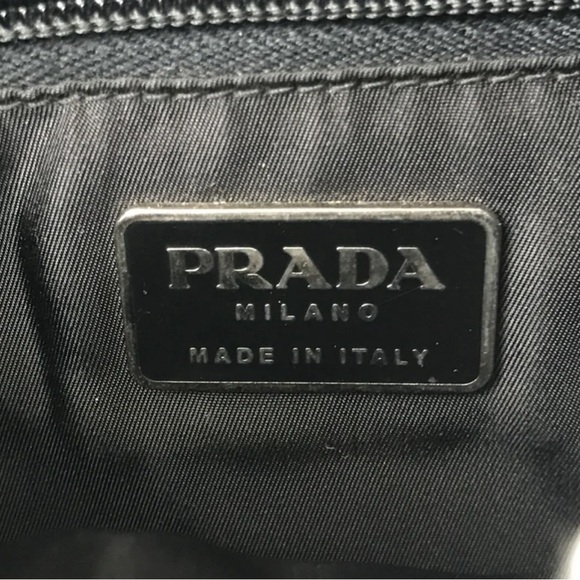 PRADA Panier handbag - black with dust bag - Picture 7 of 9